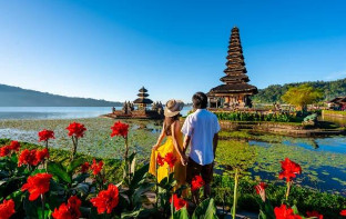 a couple in bali