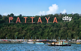 boats near beach in pattaya